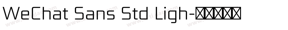 WeChat Sans Std Ligh字体转换